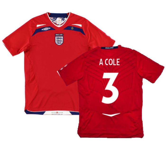 England 2008-10 Away Shirt (L) (Very Good) (A COLE 3)