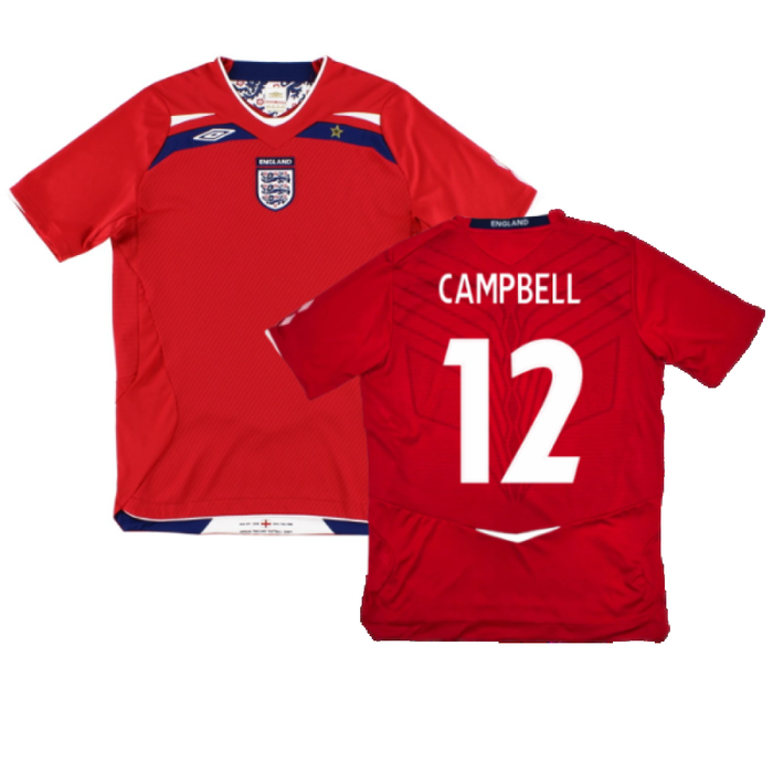 England 2008-10 Away Shirt (M) (Good) (CAMPBELL 12)