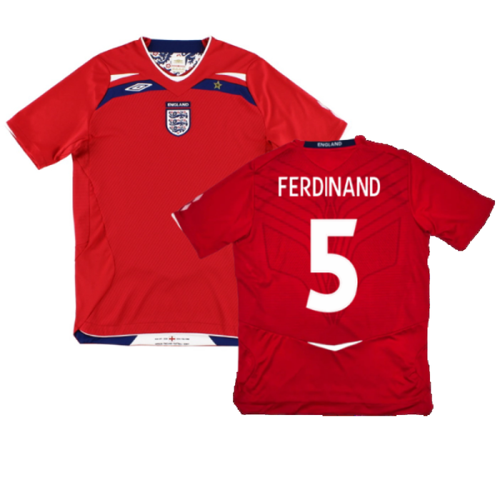 England 2008-10 Away Shirt (M) (Very Good) (FERDINAND 5)