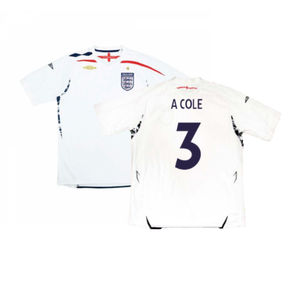 England 2007-2009 Home Shirt (L) (Excellent) (A COLE 3)_0