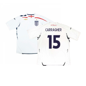 England 2007-09 Home Shirt (Very Good) (CARRAGHER 15)_0