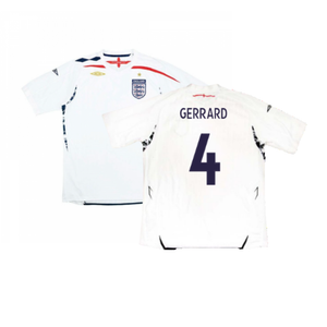 England 2007-2009 Home Shirt (L) (Excellent) (GERRARD 4)_0