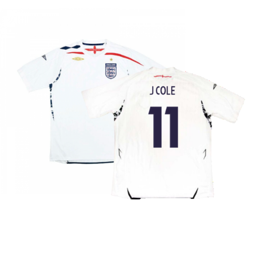 England 2007-09 Home Shirt (Very Good) (J COLE 11)_0