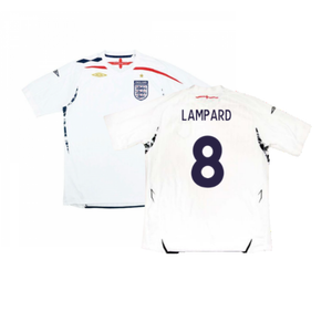 England 2007-2009 Home Shirt (L) (Excellent) (LAMPARD 8)_0
