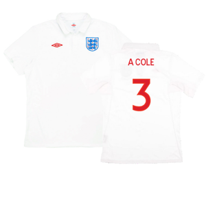 England 2009-10 Home (L) (Excellent) (A COLE 3)_0