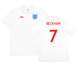 England 2009-10 Home (L) (Excellent) (BECKHAM 7)_0