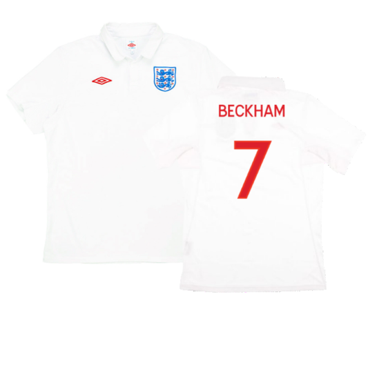 England 2009-10 Home (S) (Good) (BECKHAM 7)_0