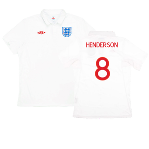 England 2009-10 Home (L) (Excellent) (HENDERSON 8)_0