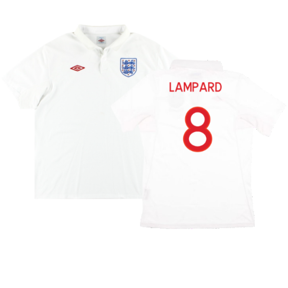 England 2009-10 Home Shirt (XXXL) (Good) (Lampard 8)_0