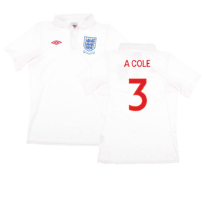 England 2009-10 Home Shirt (With South Africa Badge Detail) (Medium Boy) (Very Good) (A COLE 3)_0