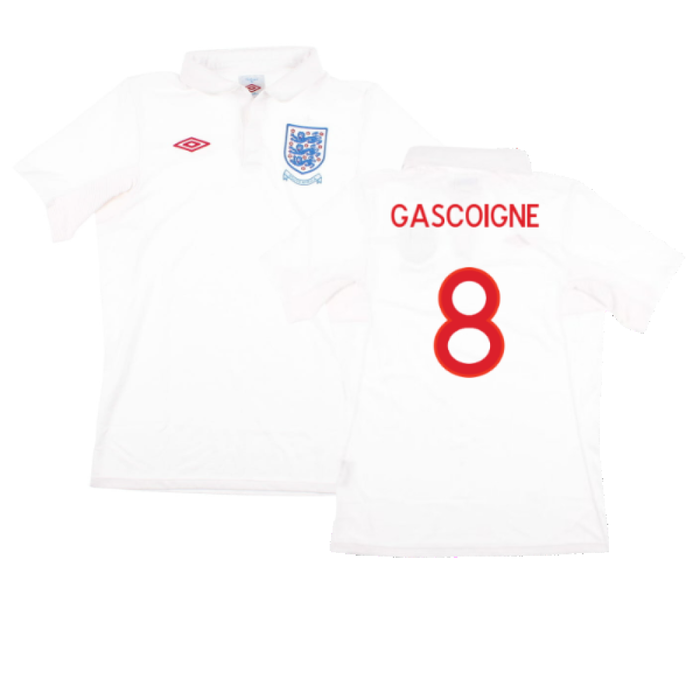 England 2009-10 Home Shirt (With South Africa Badge Detail) (XL) (Mint) (Gascoigne 8)