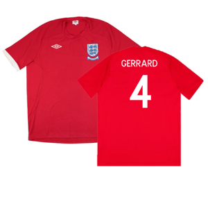 England 2010-11 Away Shirt (WC badge) (L) (Very Good) (GERRARD 4)_0