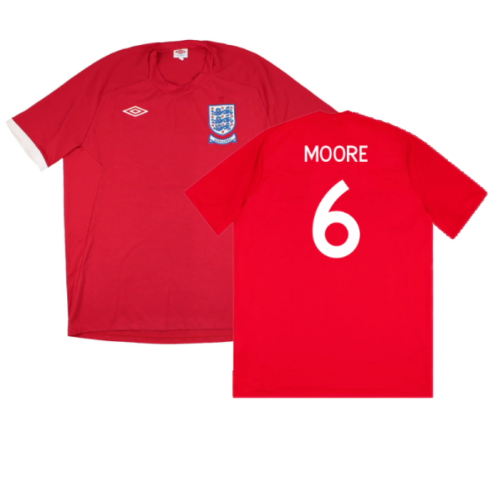 England 2010-11 Away Shirt (South Africa Badge Detail) (XL) (Excellent) (Moore 6)