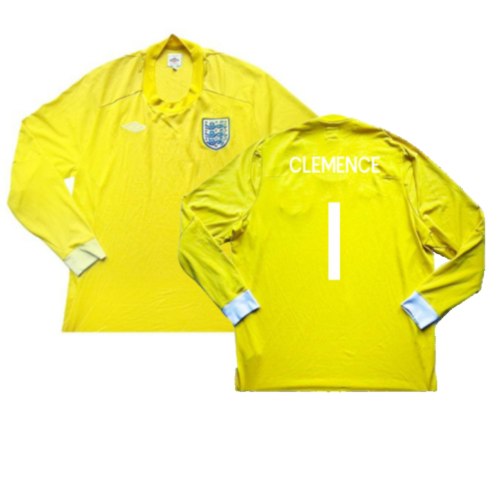 England 2010-11 Goalkeeper Long Sleeve Shirt (M) (Excellent) (CLEMENCE 1)