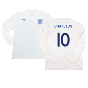 England 2010-11 Long Sleeve Home Shirt(M) (Good) (Charlton 10)_0
