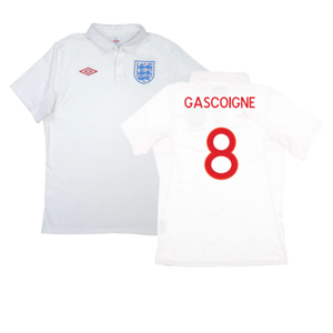 England 2010-11 Home Shirt (M) (Very Good) (Gascoigne 8)_0