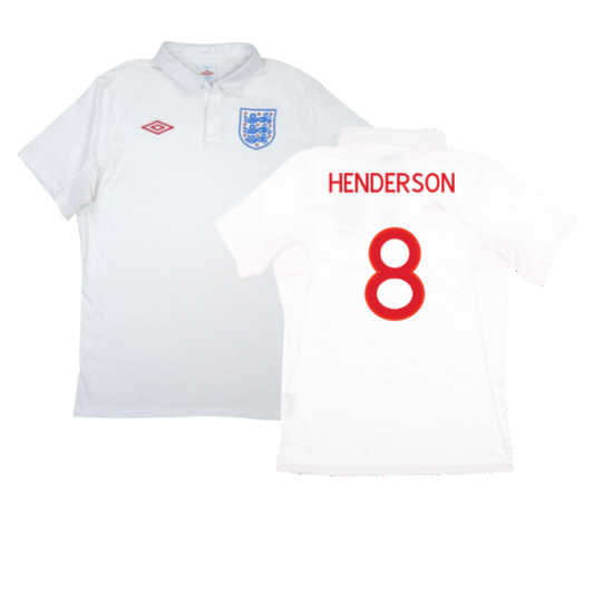 England 2010-11 Home Shirt (M) (Very Good) (HENDERSON 8)_0