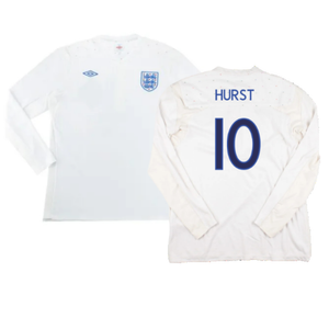 England 2010-12 Long Sleeve Home Shirt (L) (Excellent) (HURST 10)_0