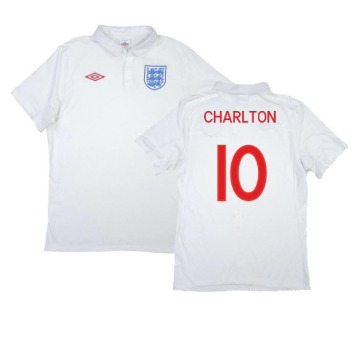 England 2010-2011 Home Shirt (XL) (Excellent) (Charlton 10)