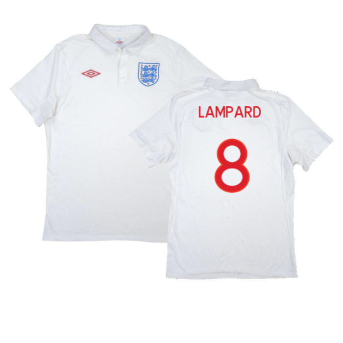 England 2010-2011 Home Shirt (XL) (Excellent) (Lampard 8)