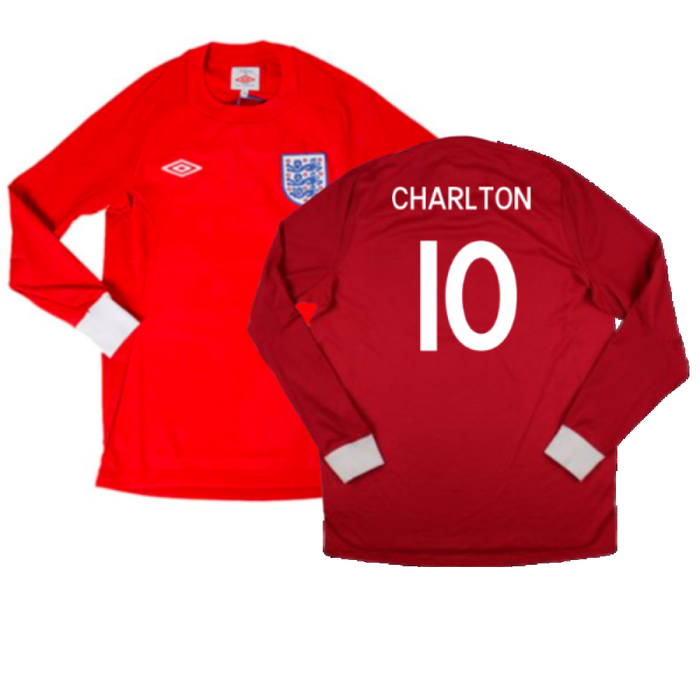 England 2010-2011 Away L/S Shirt (L) (Excellent) (Charlton 10)