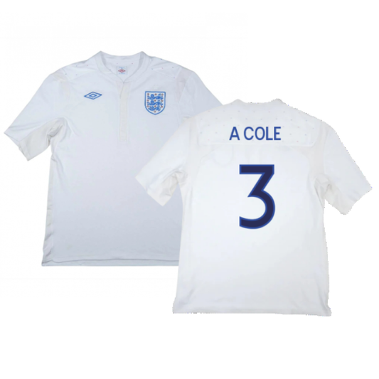 England 2011-12 Home Shirt (XL) (Fair) (A COLE 3)_0