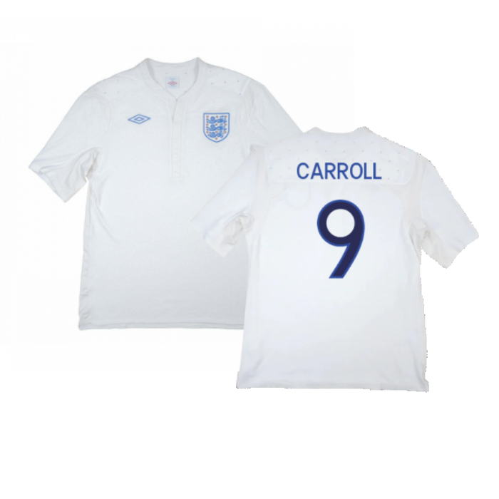 England 2009-10 Home Shirt (XXL) (Good) (Carroll 9)