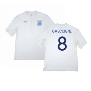 England 2009-10 Home Shirt (XXL) (Good) (Gascoigne 8)_0