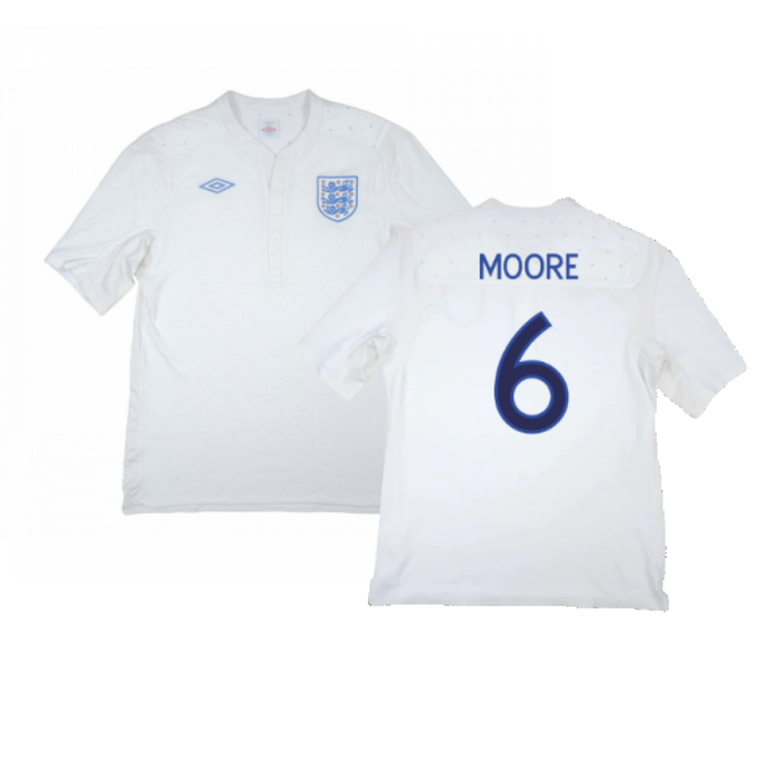 England 2009-10 Home Shirt (XXXL) (Fair) (Moore 6)