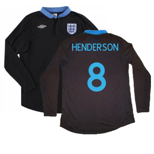 England 2011-2012 Long sleeve Away Shirt (XL) (Excellent) (Henderson 8)_0