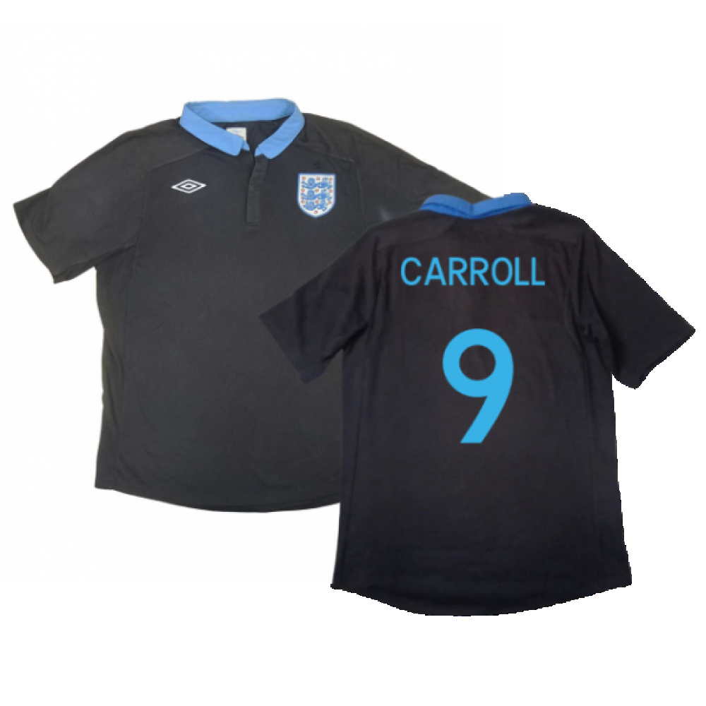 England 2012-13 Away Shirt (XXL) (Excellent) (Carroll 9)_0
