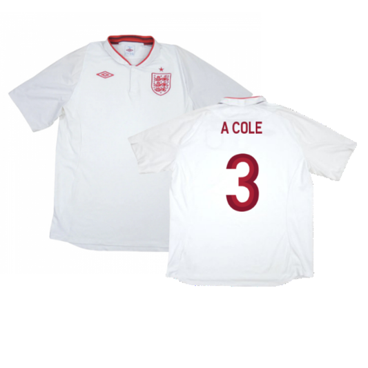 England 2012-13 Home Shirt (XL) (Fair) (A Cole 3)_0