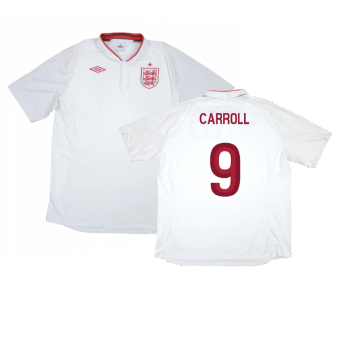 England 2012-13 Home Shirt (Excellent) (Carroll 9)