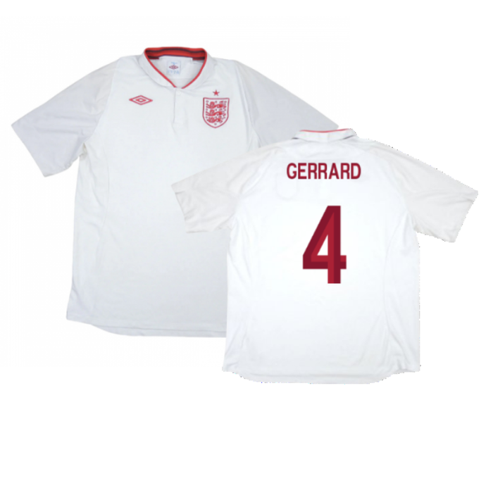 England 2012-13 Home Shirt (3XL) (Excellent) (Gerrard 4)