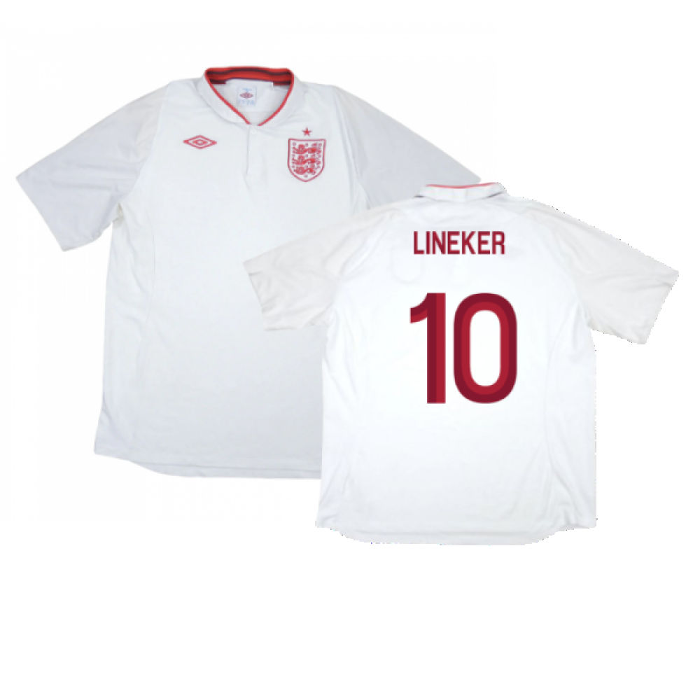 England 2012-13 Home Shirt (L) (Very Good) (Lineker 10)_0