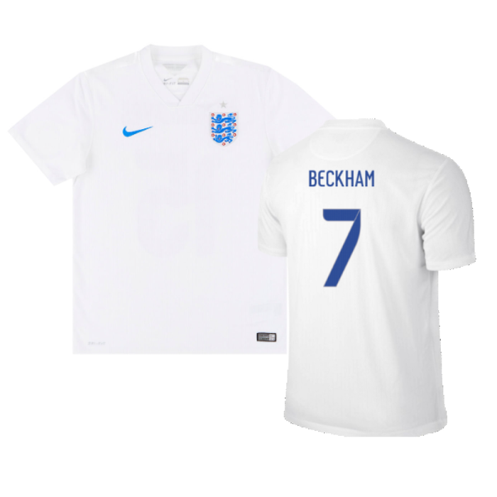 England 2014-15 Home (M) (Mint) (BECKHAM 7)