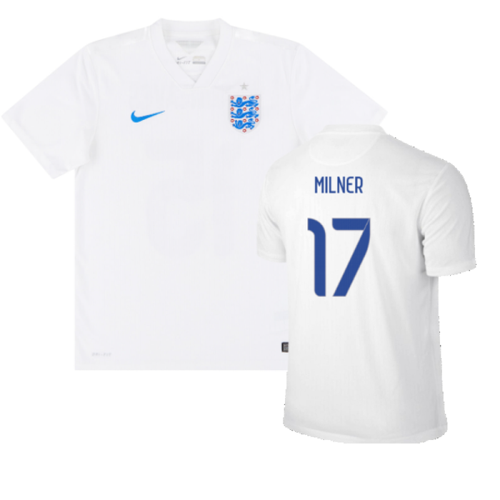 England 2014-15 Home Shirt (S) (Very Good) (MILNER 17)