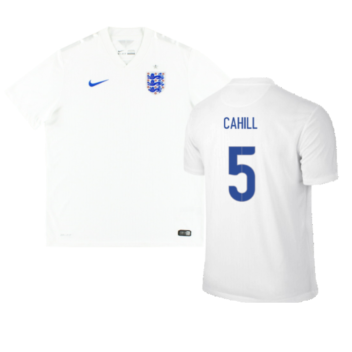 England 2014-16 Home Shirt (M) (Good) (CAHILL 5)