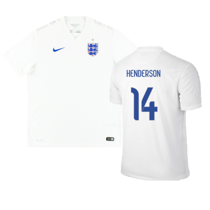 England 2014-16 Home Shirt (M) (Good) (HENDERSON 14)