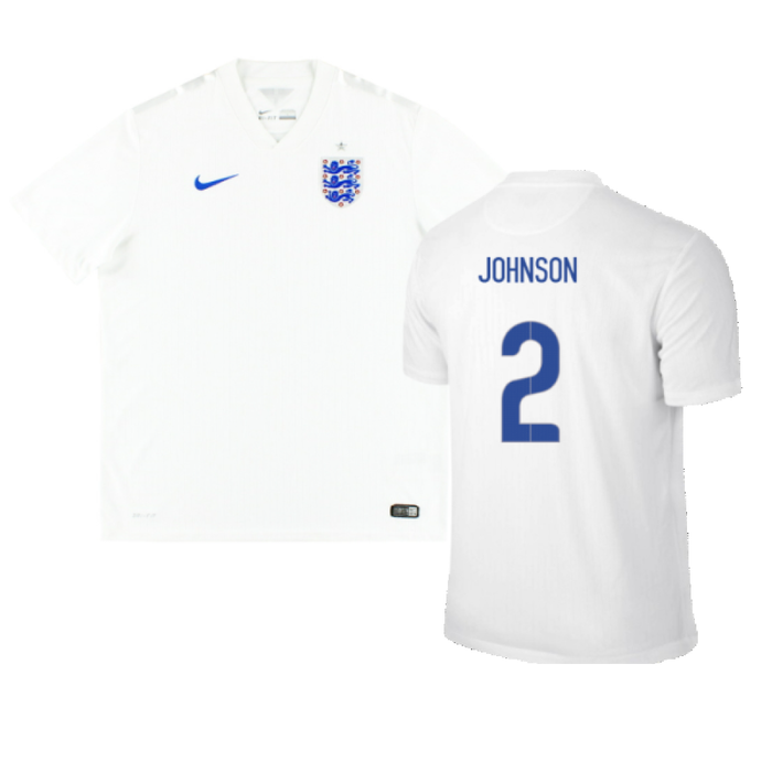 England 2014-16 Home Shirt (M) (Good) (JOHNSON 2)