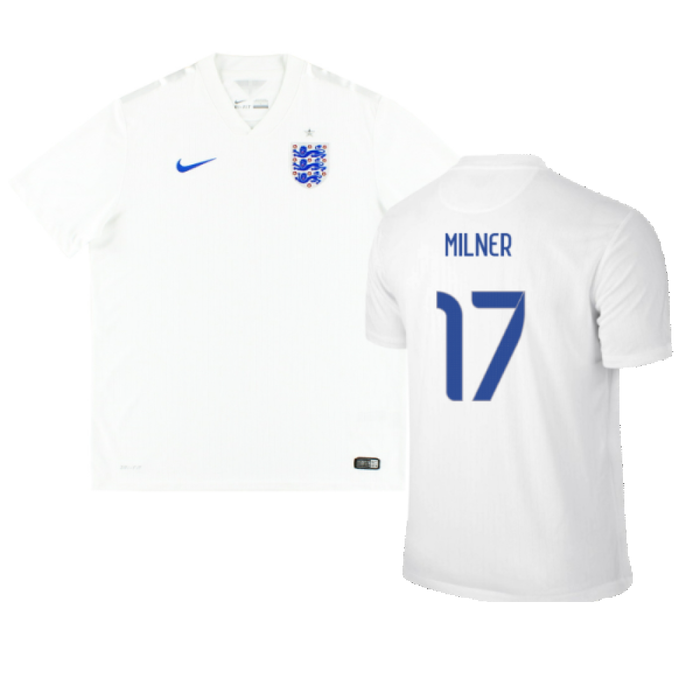 England 2014-16 Home Shirt (M) (Good) (MILNER 17)