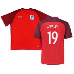 England 2016-17 Away Shirt (M) (Good) (Barkley 19)_0