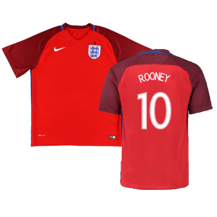 England 2016-17 Away Shirt (S) (Very Good) (Rooney 10)