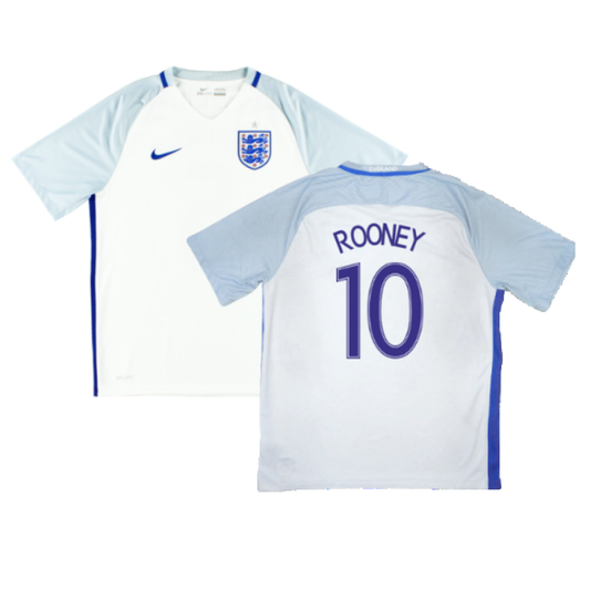 England 2016-17 Home Shirt (S) (Good) (Rooney 10)_0