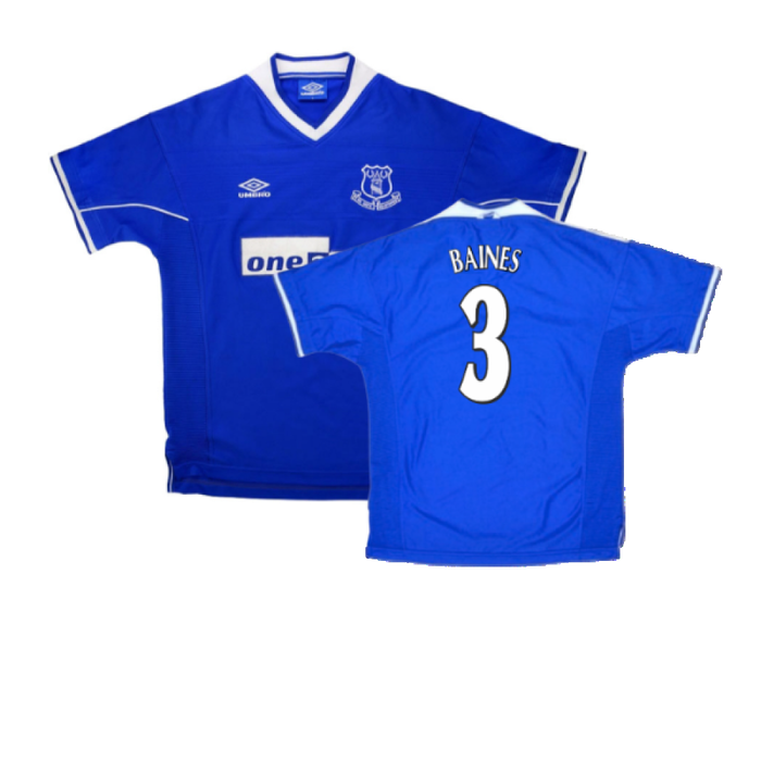 Everton 1999-00 Home Shirt (XL) (Excellent) (BAINES 3)