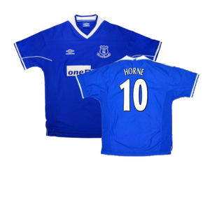 Everton 1999-00 Home Shirt (XL) (Excellent) (Horne 10)_0