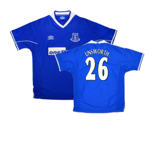 Everton 1999-00 Home Shirt (XL) (Excellent) (UNSWORTH 26)_0