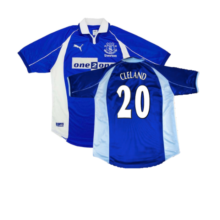 Everton 2000-01 Home Shirt (S) (Excellent) (Cleland 20)