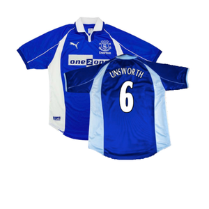 Everton 2000-01 Home Shirt (S) (Excellent) (Unsworth 6)_0