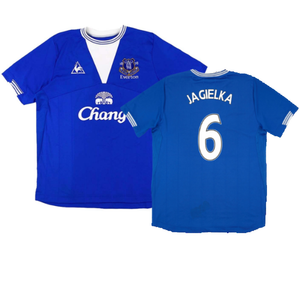 Everton 2009-10 Home Shirt (M) (Excellent) (Jagielka 6)_0